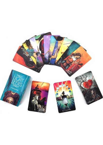 Çanta Tarzı Işık Sezgileri Tarot Kart Oyunu Oracle Kartı Oynama Kartı Destesi Parti Oyunları Tam Türkçe Versiyonu (Yurt Dışından) modelleri