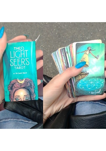 Çanta Tarzı Işık Sezgileri Tarot Kart Oyunu Oracle Kartı Oynama Kartı Destesi Parti Oyunları Tam Türkçe Versiyonu (Yurt Dışından) fırsatları