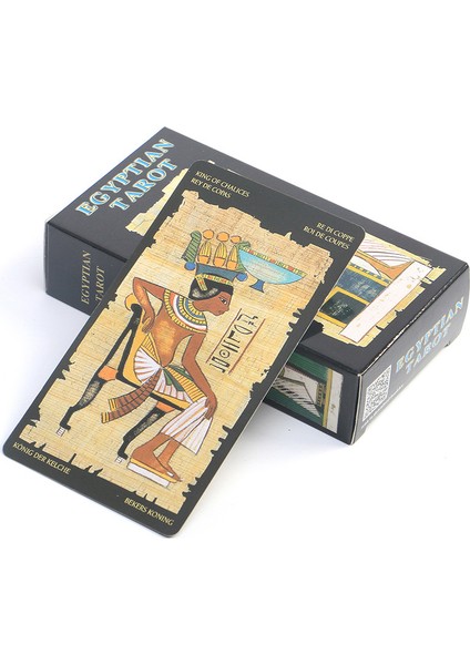 Mısır Tarot Kartları Kehanet Için Oracle Kartları - Dayanıklı Kart Oyunu Solitaire Kehanet (Yurt Dışından)