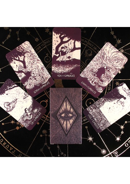 Mavi Stil Lunalapin Tarot Destesi 78 Tarot Kart Kanitsart Semanopparat Rehberlik Aracı Tarot Ruhani Fal Aracı Başlangıçlar Için Şans (Yurt Dışından)