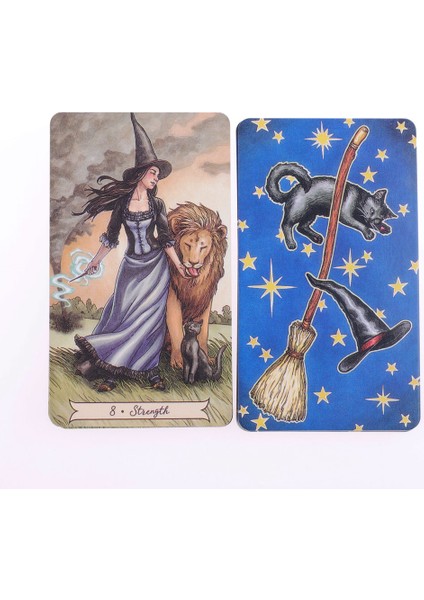 Oracle Kartları Stili 78 Kartlık Her Gün Cadı Tarot Oracle Kartları Eğlence Parti Kartları Zeka Oyunu Tarot ve Çeşitli Tarot Seçenekleri Pdf Kılavuzunu Içeren Kart Oyunu - (Yurt Dışından)