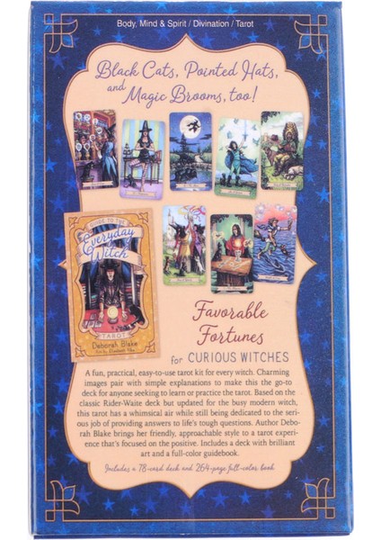 Oracle Kartları Stili 78 Kartlık Her Gün Cadı Tarot Oracle Kartları Eğlence Parti Kartları Zeka Oyunu Tarot ve Çeşitli Tarot Seçenekleri Pdf Kılavuzunu Içeren Kart Oyunu - (Yurt Dışından)