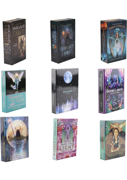 TLP85 Stili Ingilizce Versiyon Oracle Tarot Kart Destesi Parti Oyunu Solitaire Başlangıç Kişisel Fal Tarot Kartı Qr Kod Holografik Kılavuz (Yurt Dışından)