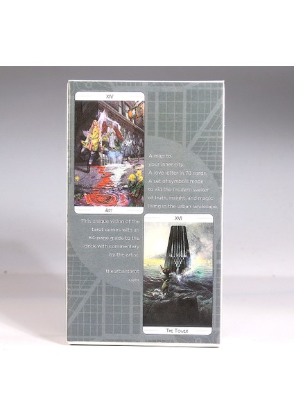 Derin Mavi Tarzı Kentsel Tarot Kartları Destesi Prısma Vısıons Tarot Kart Oyunu 78 Kart ve Rehber Kitap Fal Bakma Ingilizce Ilham Veren Iyi Peri Melek (Yurt Dışından)
