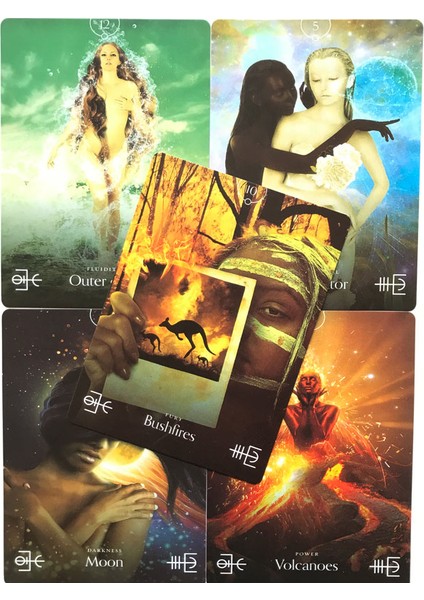 Koyu Ahşap Tarot Stili Kader Falı Falcılık Oyunu Tarot ve Çeşitli Tarot Seçenekleri Için Elementler Tarot Oracle Kartı (Yurt Dışından)