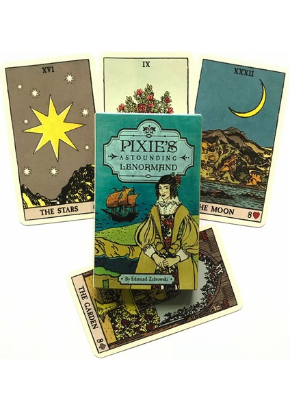 Bordo Tarzı 36 Kart Tarot Pixies'in Şaşırtıcı Lenormand Tahta Kart Oyunu Tarot ve Çeşitli Tarot Seçenekleri (Yurt Dışından) fiyatları