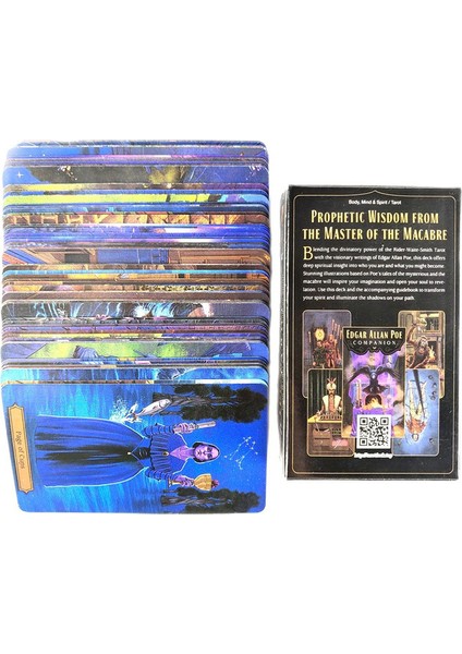 Arkadaşlar Stili Edgar Allan Poe Tarot Kartları Ingilizce Versiyon Pdf Rehber Kitap Tarot Destesi Kutulu Masa Oyunu - Kişisel Kullanım Için Oyun Masası Oyunları (Yurt Dışından)