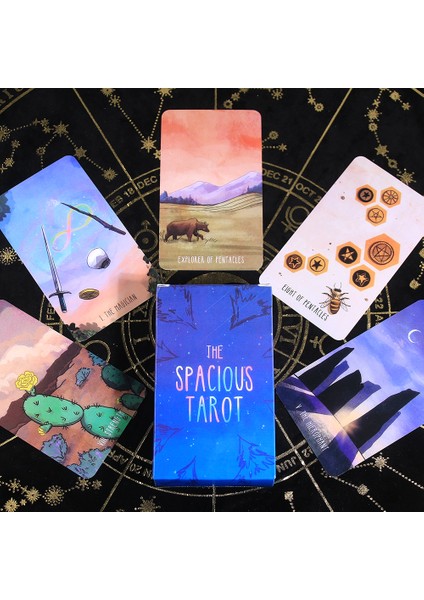 Koyu Gri Tarzı Günlük Tarot Mini Tarot Destesi - Kart Oyunu Orak 78 Kart Tam Renkli Kullanarak Tarot'un Antik Bilgeliğini Takip Ediyor (Yurt Dışından)