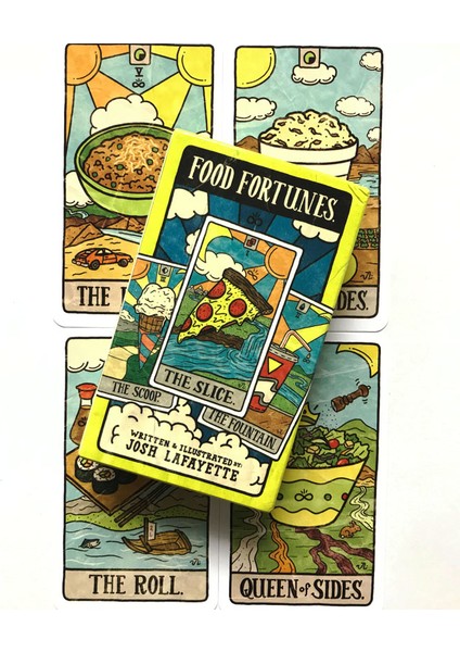 Food Fortunes Tarot Stili 78 Kart Rus Versiyonu Rider Tarot Oracle Falcılık Satranç ve Kart Oyunu Tarot ve Çeşitli Tarot Seçenekleri (Yurt Dışından)