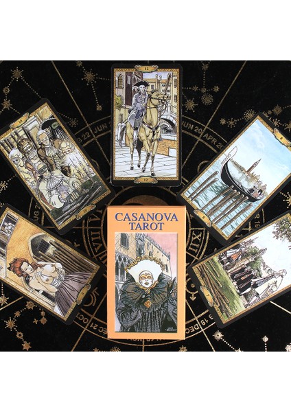 Mor Tarzı Casanova Tarot Kartları Destesi 78 Kart Tam Renkli Poker Boyutu Dayanıklı Kağıt Falcılık Oyunu (Yurt Dışından) fiyatları