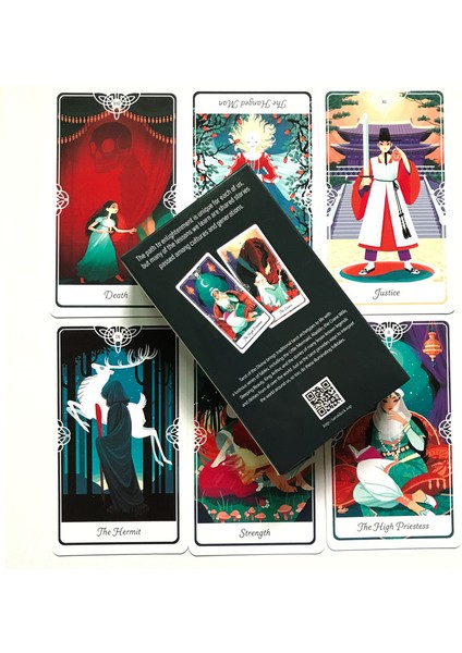 Yeşil Glifler Tarot Stili 78 Kart Tam Ingilizce Kutsal Tarot Destesi Oyun Ailesi Parti Kartları Cadı Tarot Oyunu (Yurt Dışından) modelleri