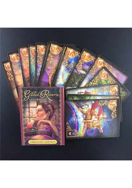 44 Adet TS01 Stili Sıcak Satış Tanrıça Rüya Oracle Tarot Kartları Ingilizce Versiyon Aile Oyunu Kehanet Oyun Kartları (Yurt Dışından)