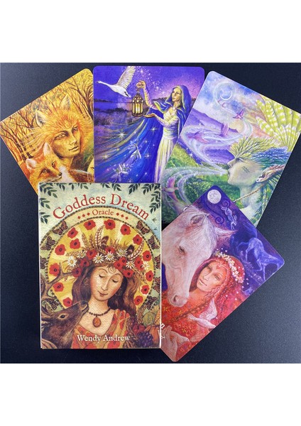 44 Adet TS01 Stili Sıcak Satış Tanrıça Rüya Oracle Tarot Kartları Ingilizce Versiyon Aile Oyunu Kehanet Oyun Kartları (Yurt Dışından) fiyatları