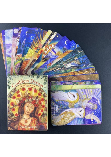 44 Adet TS01 Stili Sıcak Satış Tanrıça Rüya Oracle Tarot Kartları Ingilizce Versiyon Aile Oyunu Kehanet Oyun Kartları (Yurt Dışından) fırsatları