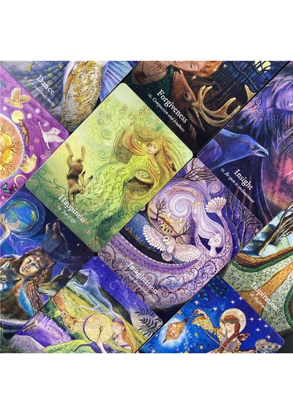 44 Adet TS01 Stili Sıcak Satış Tanrıça Rüya Oracle Tarot Kartları Ingilizce Versiyon Aile Oyunu Kehanet Oyun Kartları (Yurt Dışından) indirimleri