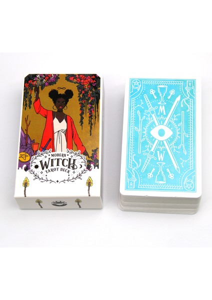 Mavi Stil Yüksek Sürücü Tarot Destesi Aşk Oyunları Pdf'leriyle Satışta Türkçe Kahve Falı Kartları Için E-Ticaret Başlığı (Yurt Dışından)