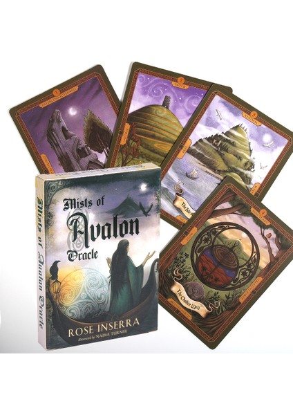 Altın Tarzı Mists Of Avalon Oracle Rockpool Oracle Kart Serisi Rose Inserra Efsanevi Avalon Adası'na Yolculuk Tarot Kart Destesi (Yurt Dışından)