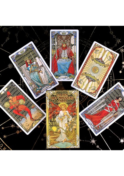 Yeşil Stil Tarot Mucha Kartları Tarot Destesi Kart Oyunu Oyuncak Tarot Fal Kart Oyunu Tahta Rehberlik Fal Bakma Başlangıç Için Kılavuz Ile (Yurt Dışından)
