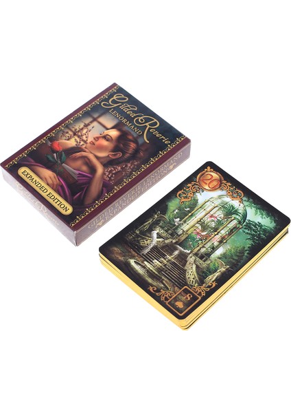 Yeşil Stil Oracle Tarot Kartları Gilded Reverie Lenormand Genişletilmiş Baskı Oyun Kartları - Parti Oyunları Için (Yurt Dışından) indirimleri