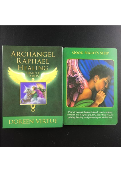 52 Adet TS100 Stili Melek Raphael Şifa Tarot Kartları Tüm Ingilizce Destesi Oyun Arkadaş Parti Oynama Poker Fal Kartları Yeni Geliş Amac: (Yurt Dışından)