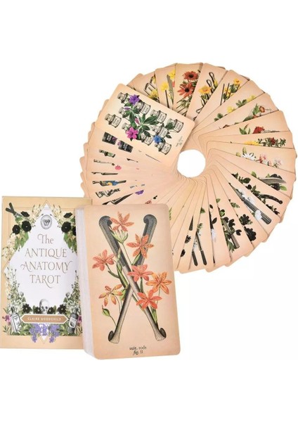 NO.108 Stili Antik Anatomi Tarot Kartları Klasik Tarot Kart Destesi Oracle Fal Tahtası Oyun Kartları Pdf - (Yurt Dışından) fırsatları