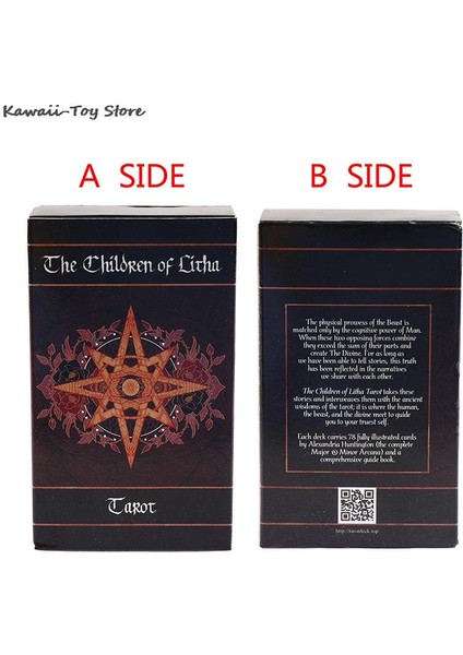 Erik Tarzı 78 Kart Litha Çocukları Tarot Kartları Oracle Kartları Fal Kartları Eğlence Partiler Oyunu Tarot ve Çeşitli Tarot Seçenekleri (Yurt Dışından)