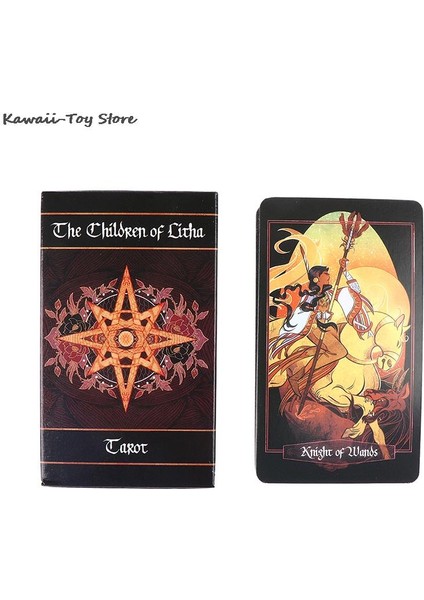 Erik Tarzı 78 Kart Litha Çocukları Tarot Kartları Oracle Kartları Fal Kartları Eğlence Partiler Oyunu Tarot ve Çeşitli Tarot Seçenekleri (Yurt Dışından)