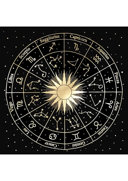 Masa Örtüsü 9 Tarzı Siyah Masa Örtüsü Tarot Kartı Falcılık Cadılar Bayramı Masa Örtüsü Siyah Altın Moda Dekorasyon Alkimist Sigil Sunak Astroloji (Yurt Dışından)