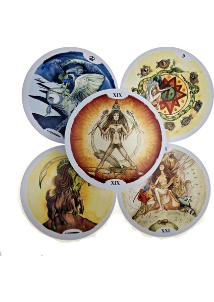 Koyu Gri Tarzı Yaşam Çemberi Tarot Kartları Ingilizce Tarot Destesi Rehber Kart Oyunu Büyülü Kader Fal Kartı Kişisel Kullanım Için (Yurt Dışından) indirimleri