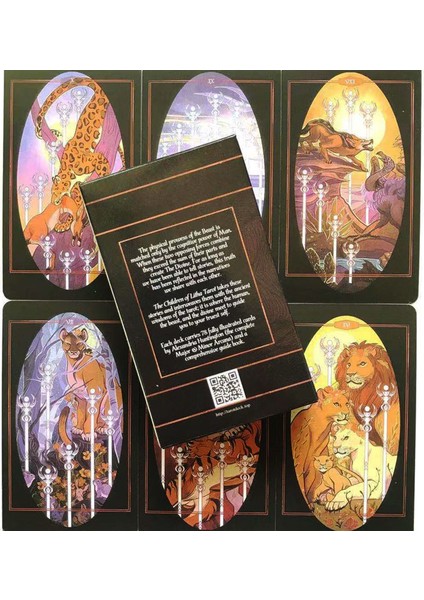 Kara Kediler Tarot Stili 78 Kart Litha Çocukları Tarot Kartları Oracle Kartları Fallar Eğlence Partileri Zeka Oyunu Tarot ve Çeşitli Tarot Seçenekleri - (Yurt Dışından)