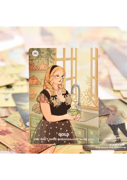 Güç Düşünce Kader Tarzı Peri Masalı Tarot Kartı Arttır Kendine Güven Sihirli Oyun Türkçe Kehanet Aile Parti Oyun Kartı (Yurt Dışından)
