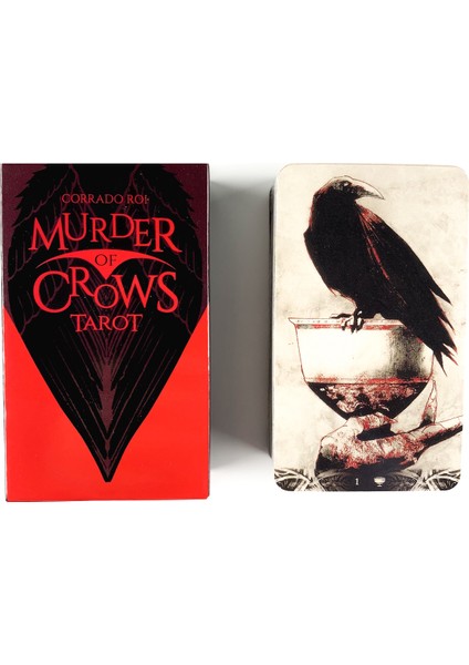 Bordo Tarzı Kargaların Cinayeti Tarot Kartları Fal Bakımı Türkçe Versiyon Eğlenceli Tarot Kartları Destesi Arkadaş Parti Eğlencesi Oyunu (Yurt Dışından)