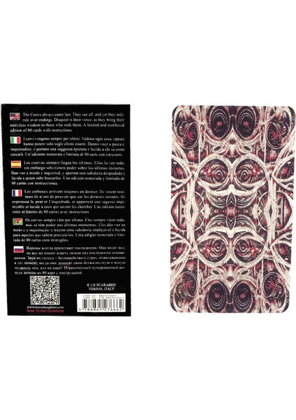 Bordo Tarzı Kargaların Cinayeti Tarot Kartları Fal Bakımı Türkçe Versiyon Eğlenceli Tarot Kartları Destesi Arkadaş Parti Eğlencesi Oyunu (Yurt Dışından)