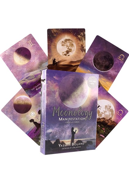 Aybilim Tarzı Cep Boyutlu Tuck Kutulu Neon Ay Tarot Destesi - Kader Falı ve Çeşitli Tarot Seçenekleri Için Tarot Kartları (Yurt Dışından)