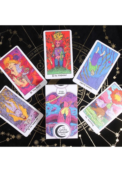 Gök Mavisi Tarzı Kozmik Uyku Tarot Kartları Tam 78 Kartlık Tarot Destesi Ile Giriş Kitapçığı Oyunu Oyuncak - Tillie Walde (Yurt Dışından) fiyatları