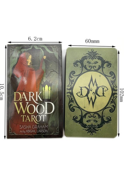 Kumral Tarzı 78 Kart Koyu Ahşap Tarot Destesi Kart Oyunları Türkçe Versiyonu Aile Parti Zeka Oyunu Fal Bakma Kader Tarot Kartları (Yurt Dışından)