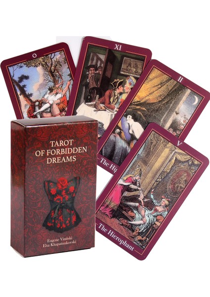 Sarı Stil Yasaklı Rüyalar Tarot Kartları - Okült Falcılık Tarot Kartları Tarot Falı 78 Kartlık Destesi Oracle (Yurt Dışından)