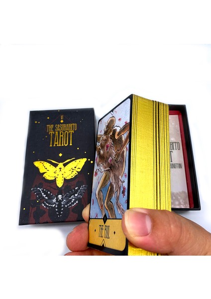 Sarı Stil Sasuraibito Tarot 78 Kart Dek ve 63 Sayfalık Kılavuzla Fallar Altın Kenarlı Güzel Sert Kapaklı Kutu (Yurt Dışından) fırsatları