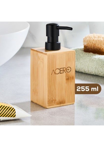 Bambu Uzun Kare Sıvı Sabunluk 255 ml