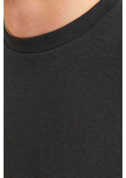 Erkek Bisiklet Yaka Düz Renk Sweatshirt - Charge fırsatları