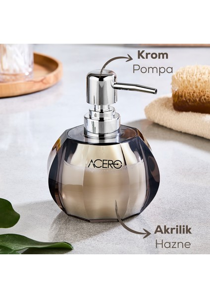 Akrilik Sıvı Sabunluk 190 ml Şeffaf 1998