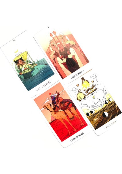 Mor Tarzı 80 Kart Beyaz Numen Kutsal Hayvan Tarot Kartı Eğlence Parti Kartları Oyunu Tarot ve Çeşitli Tarot Seçenekleri (Yurt Dışından) fırsatları