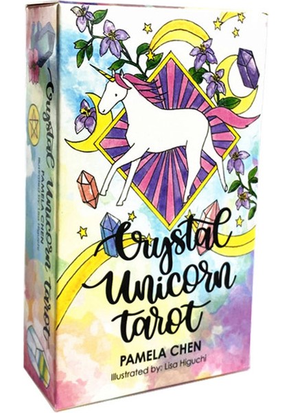 Çeşitli Çokyüzlü Stili 78 Kart Kristal Unicorn Tarot Oracle Kartları Kader Falı Falcılık Kart Oyunu Tarot ve Çeşitli Fal Seçenekleri Pdf Kılavuzu - (Yurt Dışından)