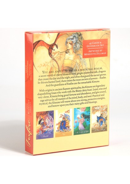 Koyu Gri Tarzı Foxtail The Kitsune Oracle 45 Kart Destesi Tarot Rehber Kart Oyunu Tahta Çalışma Işığım Moonology Oracle Tanrıça Güç (Yurt Dışından)