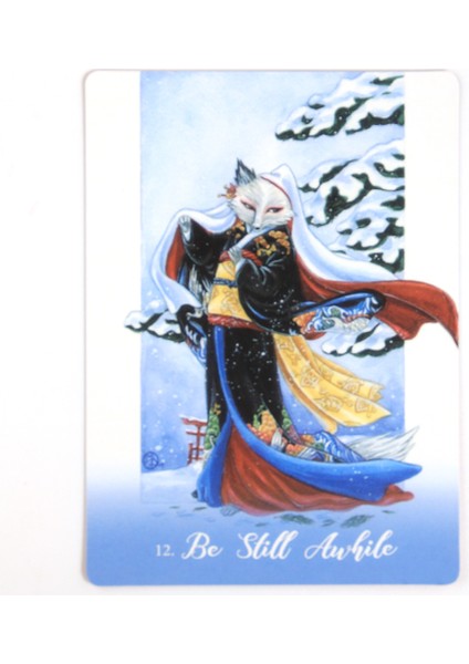 Koyu Gri Tarzı Foxtail The Kitsune Oracle 45 Kart Destesi Tarot Rehber Kart Oyunu Tahta Çalışma Işığım Moonology Oracle Tanrıça Güç (Yurt Dışından)