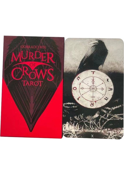 Kumral Tarzı Kargaların Katili Tarot Taş Baskı Eğlence Partiler Oyunu Pdf Kılavuzlu - (Yurt Dışından)
