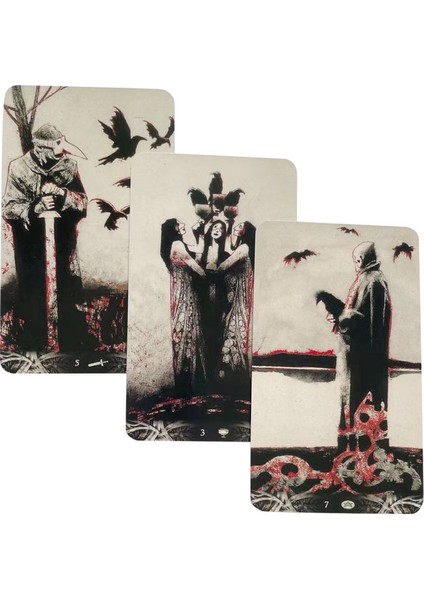 Kumral Tarzı Kargaların Katili Tarot Taş Baskı Eğlence Partiler Oyunu Pdf Kılavuzlu - (Yurt Dışından)