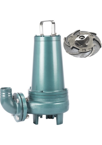Varan Wqk 30-7-2.2qg Bıçaklı Foseptik Dalgıç Pompa 3 Hp / 2.2 Kw, Trifaze 380 V, 15 Mss, 36 M3/h