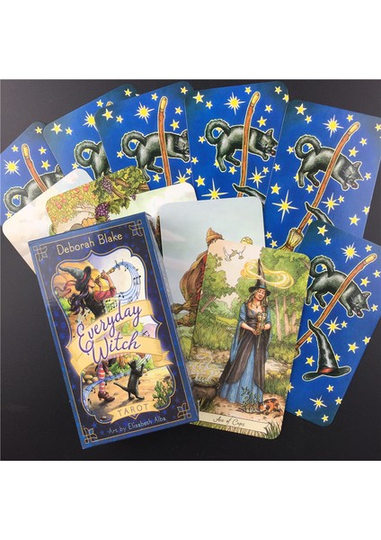 78 Adet TT03 Stili Günlük Cadı Tarot Kartı Ingilizce Oyun Kartı Rehberlik Fal Kehanet Kader Tarot Destesi Kartlar Parti Eğlencesi Için Oyun Kartları - (Yurt Dışından)
