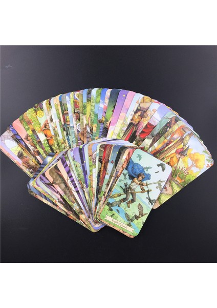 78 Adet TT03 Stili Günlük Cadı Tarot Kartı Ingilizce Oyun Kartı Rehberlik Fal Kehanet Kader Tarot Destesi Kartlar Parti Eğlencesi Için Oyun Kartları - (Yurt Dışından)